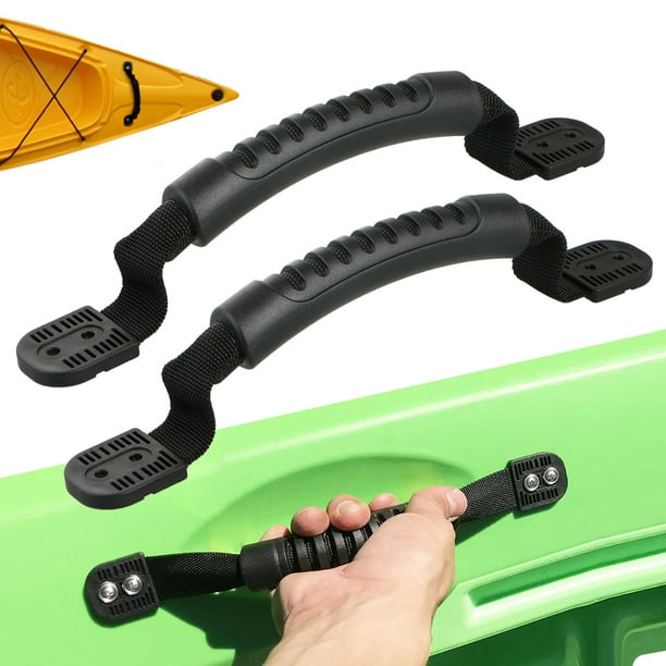 2 Pieces Kayak Canoe Luggage Carry Handle Webbing Hand Fitting Accessories